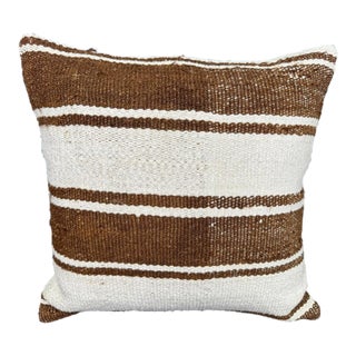 Turkish Hemp Pillow Cushion Natural Beige Brown Cushion Cover 20x20 For Sale