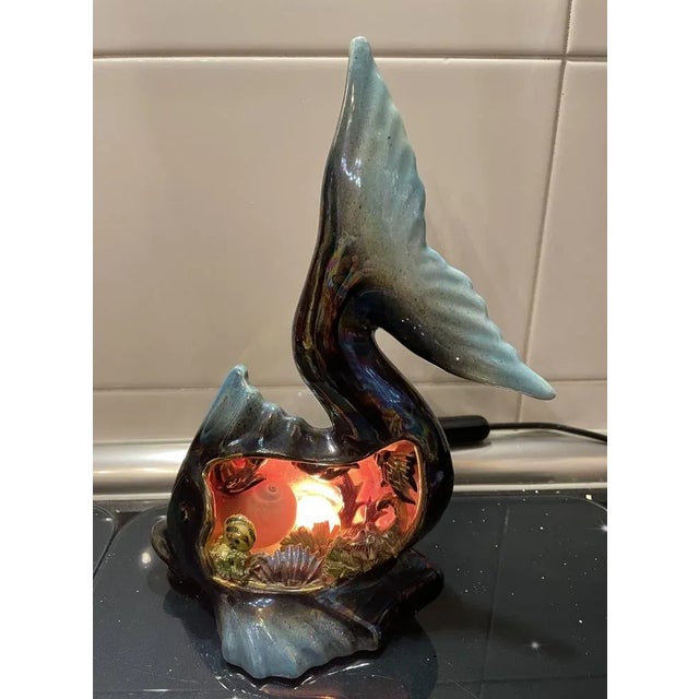 Fish Table Lamp For Sale - Image 6 of 11