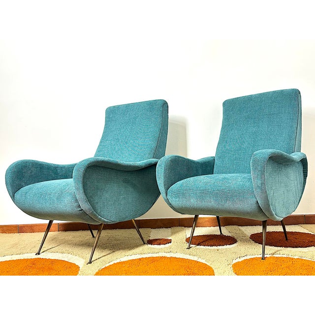 Vintage Lady Lounge Chairs attributed to Marco Zanuso, Italy, 1950s, Set of 2 For Sale - Image 14 of 14