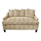 Late 20th Century Luxury Transitional Leopard Print Settee/Sofa Hollywood Regency Style Excellent Condition For Sale