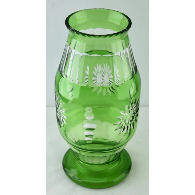 Cut to Clear Crystal Vase from Val Saint Lambert, 1950s For Sale - Image 4 of 7