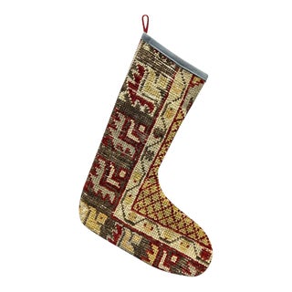 Turkish Kilim Rug Christmas Stocking For Sale