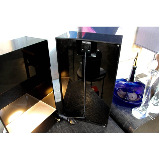 Contemporary Illuminated Hanging Shadow Boxes - a Pair For Sale - Image 3 of 7