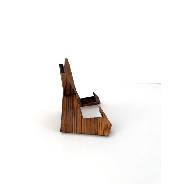 Mid-Century Modern Vintage Handmade Solid Wood Easel For Sale - Image 3 of 11