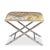 Lauderdale Nickel Bamboo Leg Bench, Imperial Summer For Sale - Image 9 of 9