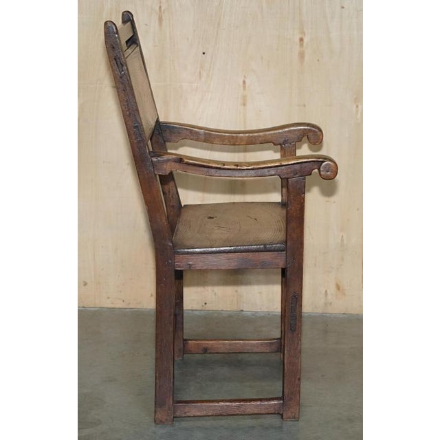 Antique Provincial Hand-Carved Elm and Fruitwood Chair, 1780-1820 For Sale - Image 10 of 18
