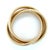 Modern Late 20th Century Sidney Garber, 18k Yellow Gold Rolling Bangle Bracelet For Sale - Image 3 of 4
