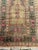 Nice vintage Turkish Kayseri rug with a beautiful mihrab design and nice colours with a green field with blue, orange and...