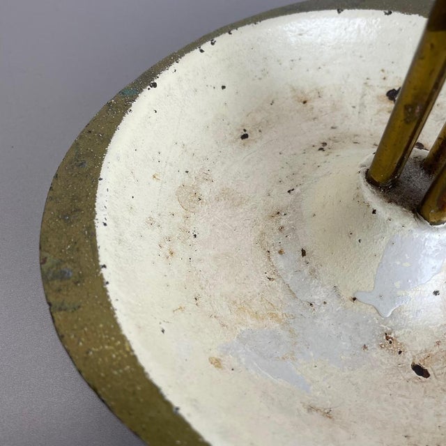 Bauhaus Modernist Metal and Brass Umbrella Stand, Germany, 1950s For Sale - Image 13 of 18