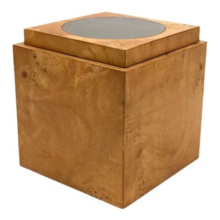 1970s Mid-Century Modern Tommaso Barbi, Burl Ice Bucket For Sale