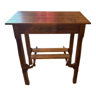 Antique 1900’s Oak Library Desk-Table For Sale