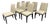 Sutter of California Dining Chairs, Set of Eight For Sale