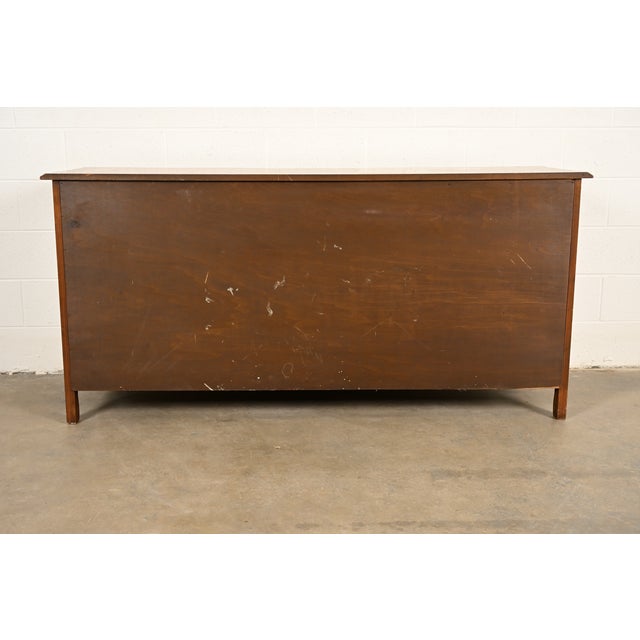 French Provincial Louis XV Carved Fruitwood Triple Dresser by Fancher Furniture, Circa 1960s For Sale - Image 15 of 16