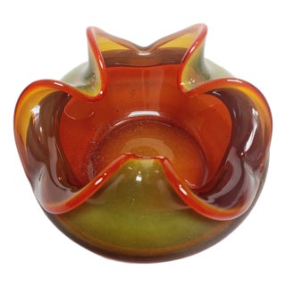 Container by Czesław Zuber for Sudety Glassworks, Poland, 1960s For Sale