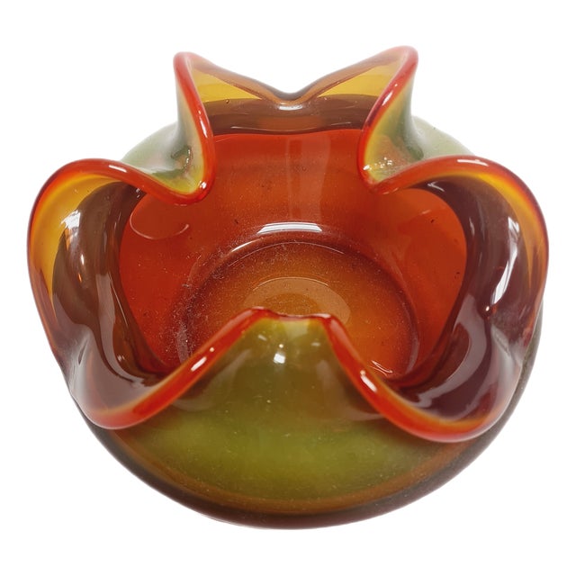 Container by Czesław Zuber for Sudety Glassworks, Poland, 1960s For Sale