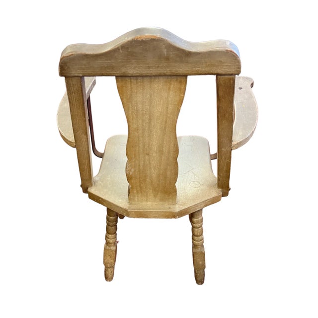 1930s 1930s Set of 4 Monterey Dining Chairs in Straw Ivory For Sale - Image 5 of 12