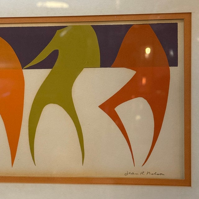 1970s Modernist Framed Paper Cut Collage "Bar Bodies" by Jean R Nelson For Sale In New York - Image 6 of 8