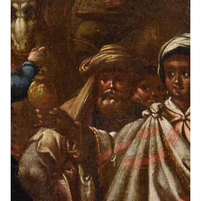 Giovanni Stradano, Adoration of the Magi, 1500s-1600s, Oil on Canvas For Sale - Image 6 of 16