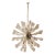 Murano Glass Sputnik Chandelier, 50 Pulegoso Elements, Gold Frame For Sale
