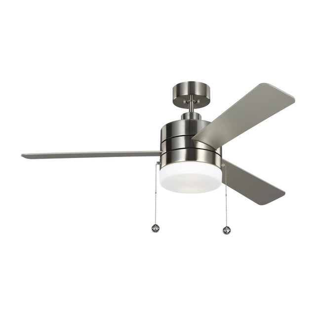 GL Fan Collection 52" Syrus in Brushed Steel For Sale - Image 9 of 9