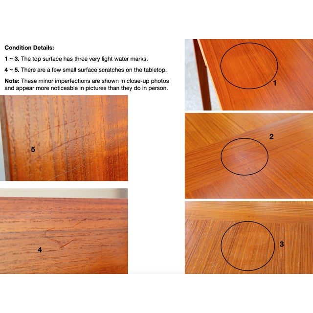 Vintage 1960s Danish Modern Teak Dining Table With Butterfly Leaf – Expandable Scandinavian Design, Made for UK/Ireland Export For Sale - Image 17 of 18