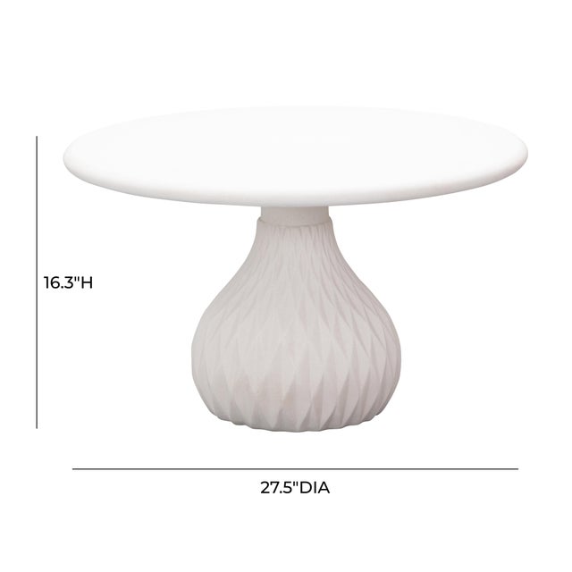 Sculpture Materials Tulum Ivory Concrete Coffee Table For Sale - Image 7 of 9
