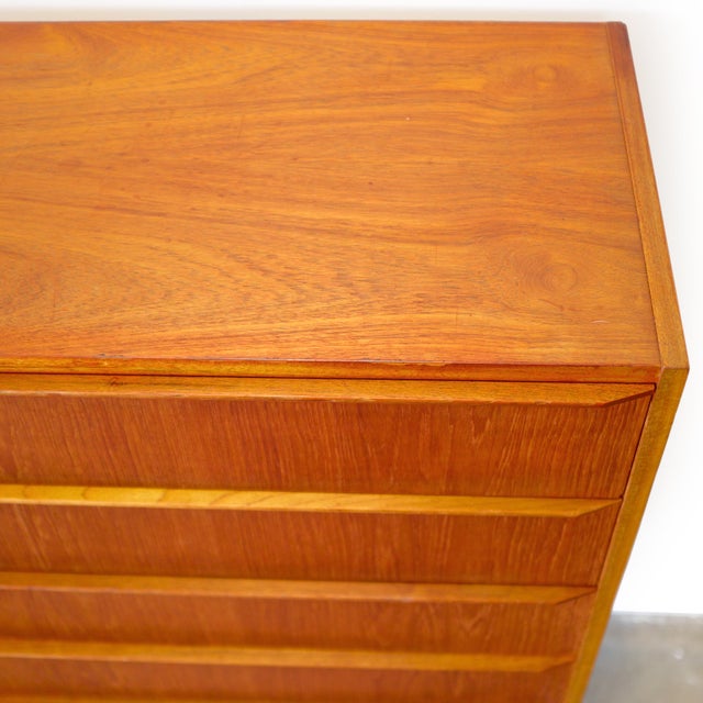Danish Teak Six Drawer Dresser For Sale - Image 9 of 9
