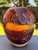 Art Deco 1980s Iridescent Sparkle Air Trap Bubble Vein Art Glass 6.5" Vase Signed '80 For Sale - Image 3 of 18