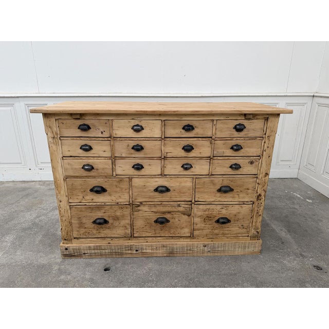 Antique Workshop Cabinet with 18 Drawers, 1890s For Sale - Image 3 of 10