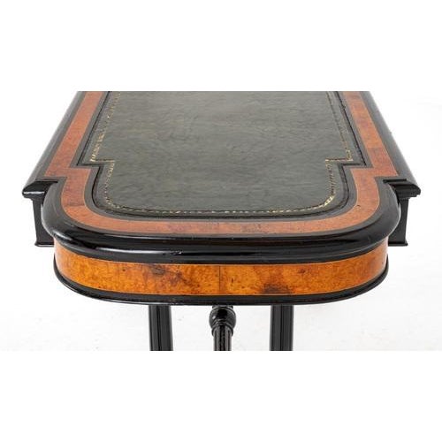 Victorian Writing Table Desk in Walnut, 1860 For Sale - Image 6 of 9