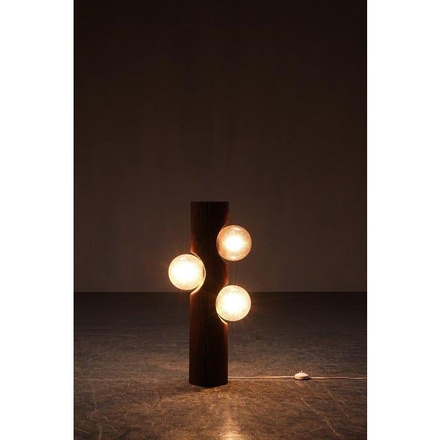 Temde Leuchten period: 1960s origin: Germany dimensions: h75 x w35 x d17 cm material: glass, solid wood I have official...