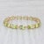 Metal 13.30ctw Peridot Tennis Bracelet 10k Yellow Gold 6.75" 4.8mm For Sale - Image 7 of 7