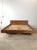 This Danish modern queen sized platform bed features pressed wood construction, teak headboard / rails / and footboard...