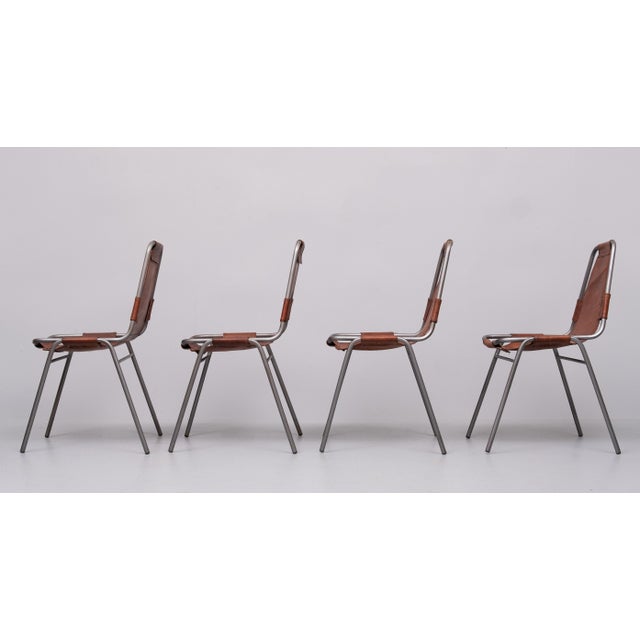 Les Arcs Chairs by Charlotte Perriand for Dal Vera, 1970s, Set of 4 For Sale - Image 10 of 12