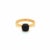 Elsa Peretti Tiffany & Co. Picasso Black Spinel Sugar Stacks 18k Rose Gold Ring, Size 5 For Sale - Image 4 of 8