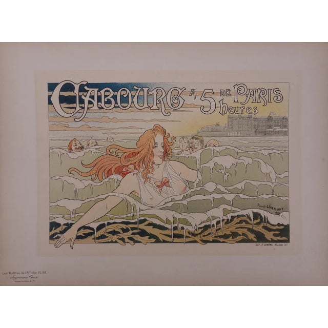 Henri Privat-Livemont, Casino de Cabour, 1897, Original Signed Lithograph For Sale