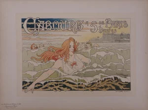 Henri Privat-Livemont, Casino de Cabour, 1897, Original Signed Lithograph