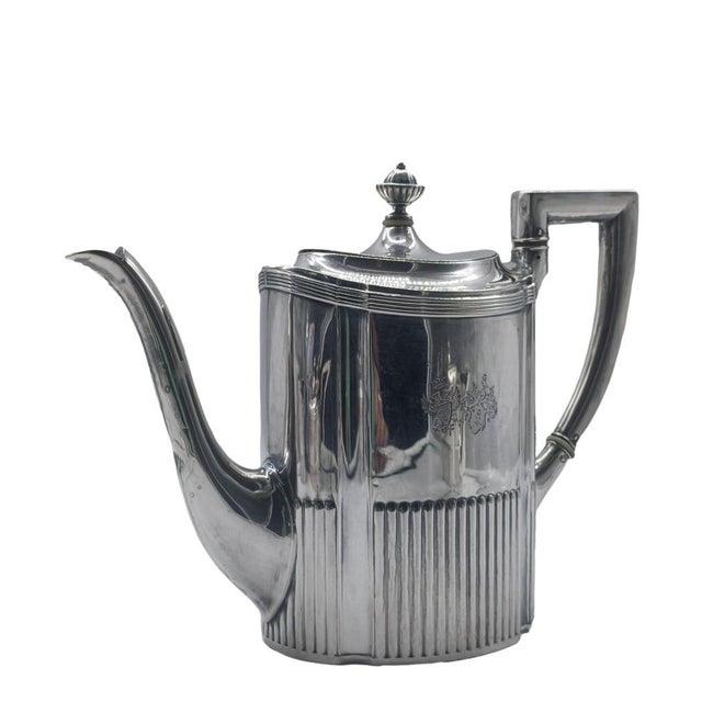 800 Hallmarked Silver Tea Set from Wilhelm Binder, Germany, 1890s, Set of 6 For Sale - Image 18 of 18