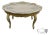 Italian Coffee Table Florentine Style Lacquered Painted Baroque Oval Tray 50s For Sale