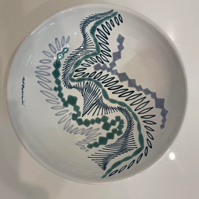 White Vintage Antonio Franchini Italian Ceramic Bowl For Sale - Image 8 of 8