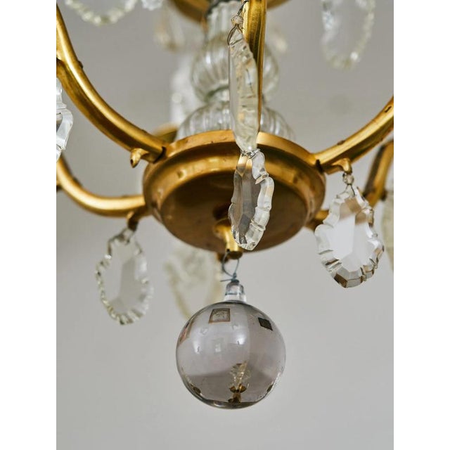 2000 - 2009 Two-Story Chandelier with Crystal Trimmings For Sale - Image 5 of 10
