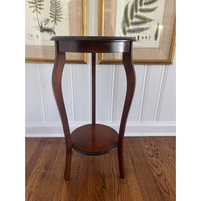 Wood Mid to Late Twentieth Century Italian Made Solid Wood Curvy Play Stand With Cabriole Legs For Sale - Image 7 of 8