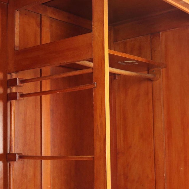 Cherry Wood Wardrobe, 1940s For Sale - Image 10 of 15