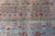 Blue Background Antique Persian Mohajerah Rug With Salmon, Blue, Green, and Red For Sale - Image 11 of 15