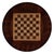 Francis 32 in. W Round Pedestal Base Game Table, Antique Cherry For Sale In Chicago - Image 6 of 7