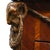 A 19th-century French Louis XV-style marquetry table with a pink marble top and bronze mounts, Linke-inspired. The...