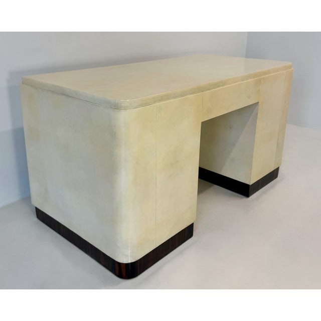 Italian Art Deco Parchment Desk by Osvaldo Borsani, 1940s For Sale - Image 14 of 18