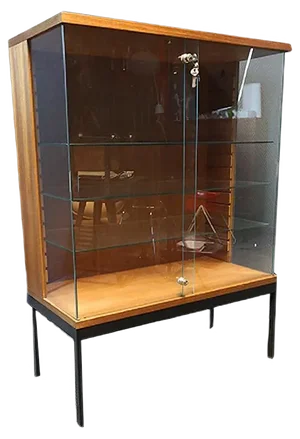 Teak & Glass Display by Dieter Wäckerlin for Behr, 1960s