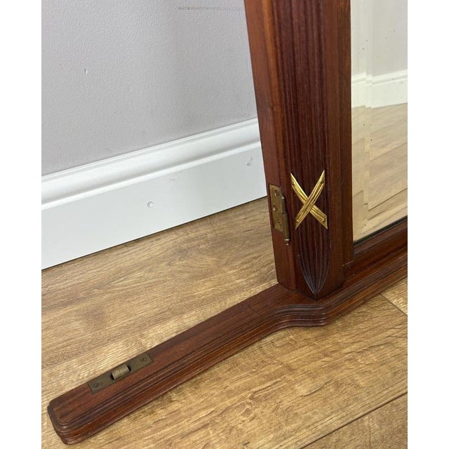 Antique French Walnut Wall Mirror For Sale - Image 6 of 13