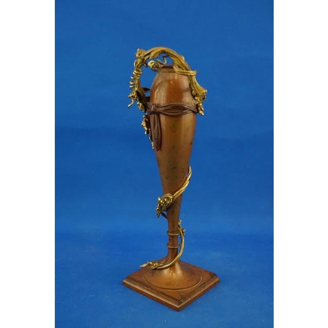 Vintage Vase in Bronze by Julius Theodor Kalmar, 1920s For Sale - Image 9 of 18